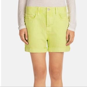 J BRAND Kennedy Neon Green Button Fly Jean…